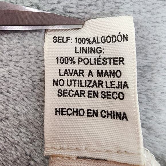 Bo Bel Shorts Womens L Orange Cream Striped High Waist Exposed Back Zip Cotton - Picture 5 of 10